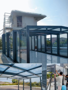 Nouvelle Arrivée 2026 : <span class=keywords><strong>Garage</strong></span> Automatique Intelligent Contemporain, Mobile, Pliable, Électrique et Rétractable avec Toit en Verre Trempé pour Cour - Product Image 4
