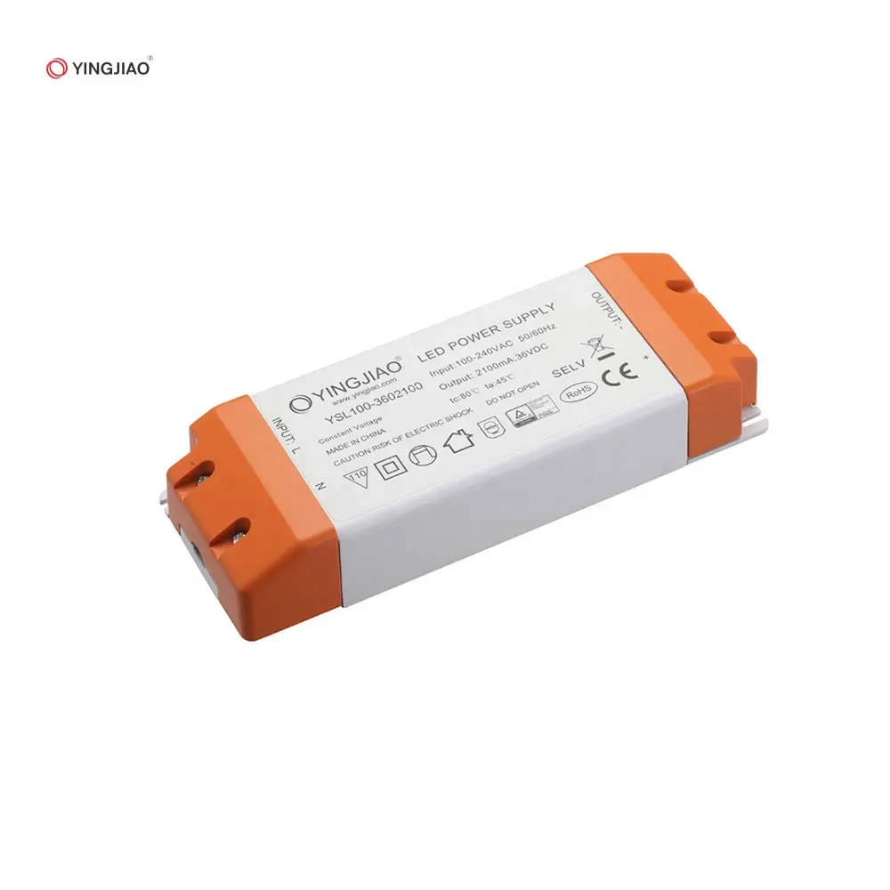 Yingjiao 50w הוביל זרם קבוע 12v 24v 48 triac הוביל נהג עורה עם 3 שנים אחריות