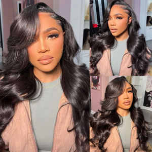 Perruques sans colle en cheveux naturels bruts, densité 250%, Lace Front, Ondulées Body Wave, Full HD Lace Frontal, en cheveux humains brésiliens, Vente en gros - Product Image 2