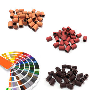 60/80/120/180/240/320 Anneau de ponçage Nail Art Foret à ongles 6.3x12.7mm 100 pièces/sac - Product Image 1