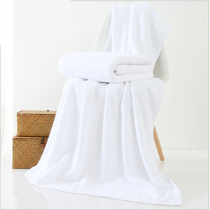 Toallas de Baño para Hotel de 70x140cm al por Mayor - Toallas Absorbentes de Algodón Teñido en Hilo Blanco, Bordado de Logotipo Personalizado - Product Image 4