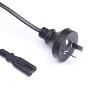 1.8M SAA Power Cable IEC C7 Au Plug 2 Pin Figure 8 Flat Iron Wire Cable Iec Saa Ac Adapter Cord