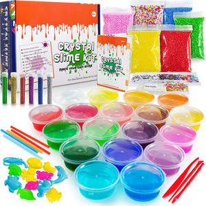 Kit de slime DIY 2025 : Créez votre propre slime fluffy, floam, pâte à modeler et slime cristal pour enfants – Vente directe usine - Product Image 2