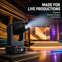 Projecteur de scène professionnel 500W RGBW LED 3-en-1 à tête mobile Beam Spot Wash Zoom DMX512 pour découpe de profil et concerts BSWF