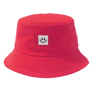 Custom Embroidered Summer Outdoor <b>Golf</b> <b>Bucket</b> <b>Hats</b> for <b>Men</b> Women Sun Protection with Cartoon Smile Face Logo Travel-Friendly - Product Image 1