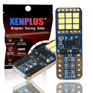 Xenplus lâmpadas led canbus t10 03 w5w t10 12v 6000k, luz branca, mapa interior do carro, lâmpada automotiva