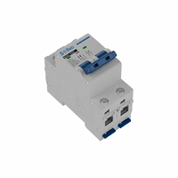 Interruptor Miniatura DC Retardante de Llama Solivo 2P 16A 500V DC CE para Sistemas de Energía Solar Fotovoltaica y de Corriente Continua