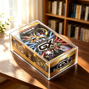 Boîte de présentation en acrylique transparent anti-jaunissement magnétique de 5 mm, boîte de protection résistante aux UV pour boîte de boosters <span class=keywords><strong>GX</strong></span> TCG japonaise - Product Image 6