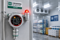 Système de détection et d'alarme de gaz unique en ligne fixe (analyseur de concentration de gaz) (gaz toxique/CO2/EX/TVOC) pour les espaces confinés
