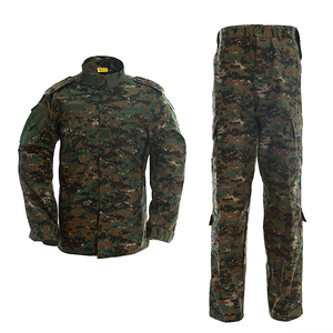 Traje Táctico de Camiseta y Pantalones para Exteriores ACU Camuflaje Digital Multicam <span class=keywords><strong>Verde</strong></span> Ripstop Impermeable y Transpirable Uniformes de Seguridad - Product Image 1