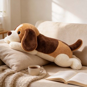 Peluche Gigante de <span class=keywords><strong>Perro</strong></span> <span class=keywords><strong>Beagle</strong></span> - Almohada de Peluche Suave y Larga para Abrazar, Juguete para Niños y Adultos, <span class=keywords><strong>Cachorro</strong></span> <span class=keywords><strong>Beagle</strong></span> Realista y Adorable - Product Image 3