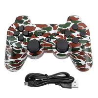 Control de Videojuegos Inalámbrico Transparente con Bluetooth, Motor de Vibración, Mando para Juegos, Compatible con PS3, Computadora y PC