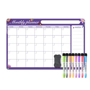 Planificador de Pizarra Blanca Magnética <span class=keywords><strong>Calendario</strong></span> Mensual de Borrado en Seco para Refrigerador Calendarios Magnéticos Personalizados - Product Image 5
