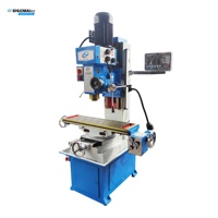 Petite fraiseuse miniature ZX50C avec alimentation automatique, liquide de refroidissement, affichage numérique, table rotative