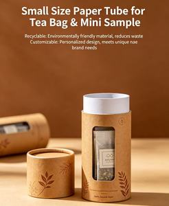 Tube en papier de petite taille pour sachets de thé et mini-échantillons - Product Image 6