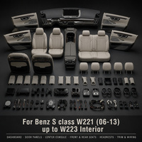 Kit de conversion d'aménagement intérieur pour Mercedes-Benz Classe S W221 2006-2013 au style W223 2021, ensemble complet d'aménagement intérieur, conduite à gauche