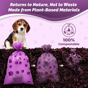 Vente en gros de 240 sacs à déjections canines parfumés à la lavande, écologiques, résistants aux fuites, solides et robustes, pour chiens, chats et animaux de compagnie - Product Image 6