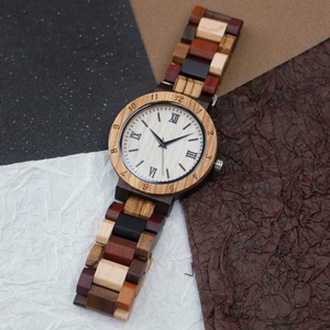 TJW uomo di fascia alta <span class=keywords><strong>orologio</strong></span> al quarzo di lusso stile Business tondino cassa in legno Miyota movimento multicolore quadrante stile moda - Product Image 4