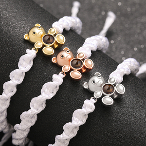 Braccialetti con Proiezione Foto Personalizzata, '<span class=keywords><strong>Ti</strong></span> Amo' in 100 Lingue, Gioielli Personalizzati, Bracciale con Orsetto Fatto a Mano, Vendita all'Ingrosso - Product Image 3