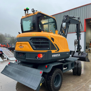 Vente flash : mini-excavatrice hydraulique sur roues 6,08 tonnes HX65A de haute qualité - Product Image 3