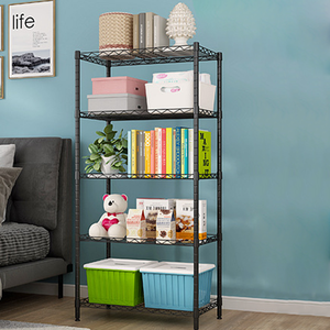 الأكثر مبيعًا 4/ 5 طبقات رف تخزين للمطبخ من الكربون المقاوم للصدأ معدن رفوف المواد الخام رف تخزين صلب - Product Image 6