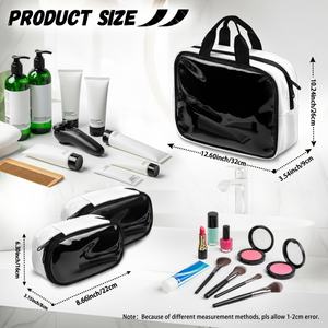 Custom Tropical Boho Flowers Tiare Flowers Print on Demand Large Capacity <b>Travel</b> Toiletries and Cosmetics <b>Bag</b> Three Piece <b>Set</b> - Product Image 6