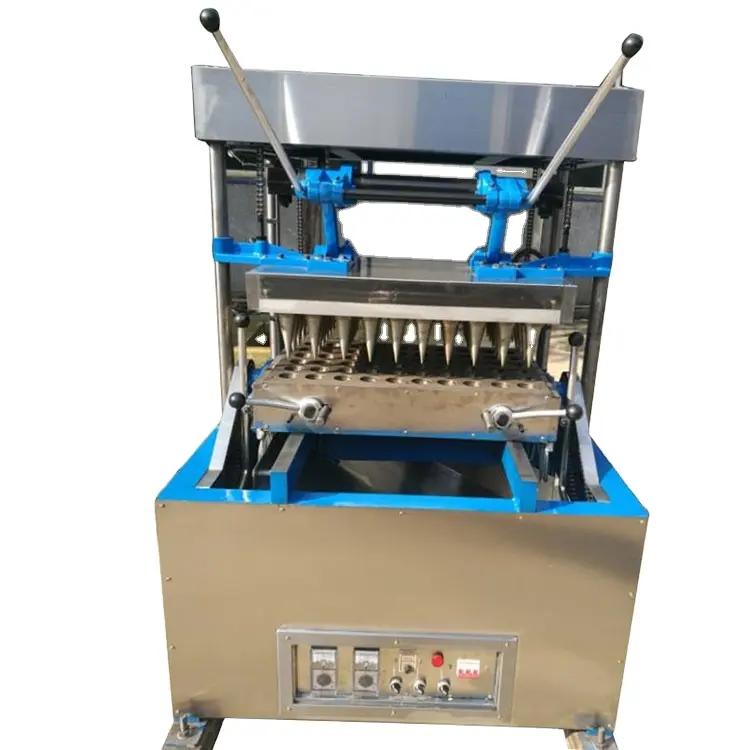 Máquina de línea de horneado de cono de helado, 12, 32 y 24 o 40 cabezales, de alta calidad