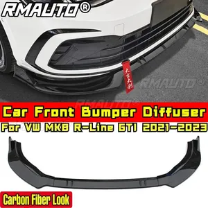 ชุดแต่งกันชนหน้าสไตล์คาร์บอนไฟเบอร์ สำหรับรถโฟล์คสวาเกน กอล์ฟ MK8 GTI R-Line ปี 2021-2023 อุปกรณ์ตกแต่งรถยนต์ - Product Image 1