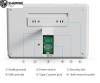 Système d'alarme de sécurité domestique intelligent ODM en promotion, contrôlé par smartphone, en ABS, portable, WIFI GSM 4G sans fil, détecteur de mouvement, résistant à l'eau