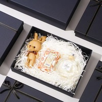 Boîte cadeau en carton rigide recyclable personnalisée avec revêtement mat pour emballage de bougies haut de gamme