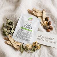 Perles Yoni aux herbes naturelles pour la détoxification utérine et l'hygiène féminine, avec propriétés antibactériennes et équilibrantes du pH