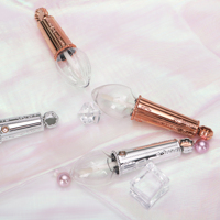 Tubes de brillant à lèvres argenté scintillant Sweetheart 2026 - Flacons cosmétiques en plastique personnalisables (impression de logo/vente en gros)