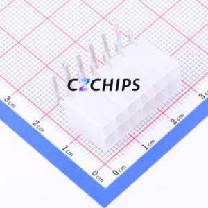 HC-5557-2*6AW Wire-to-Board Pin Header Bent Lead Through Hole,P=4.2mm Connector 2x6P 4.2mm Right Angle Insert Mini-Fit (MX 4.2) - Product Image 1