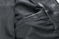 Chaqueta de Motociclismo de Cuero Negra y Blanca/Negra y Roja, Transpirable, para Carreras de Motos