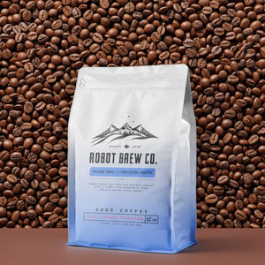 再利用可能な12オンスリサイクルポーチ4オンス1kg平底プラスチック包装コーヒー豆バッグバルブとジッパー付きカスタムプリント - Product Image 3