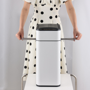 Thùng rác thông minh hình chữ nhật Iintelli 9L, cảm biến tự động, chất liệu thép không gỉ, dùng cho nhà bếp, đường phố, phân loại rác thông minh - Product Image 1