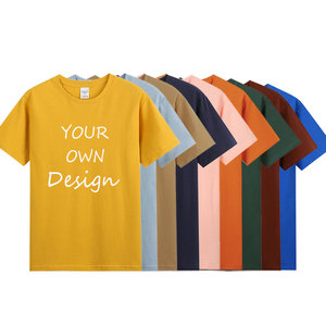 Personnalisation en gros impression de logo coton lavé vintage activité événement équipe personnalisé poids lourd plaine surdimensionné t-shirt - Product Image 4
