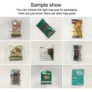 Embalagem automática de lanches/arroz/grãos/semente/tempero/açúcar sachet, embalagem vertical com copo volumétrico