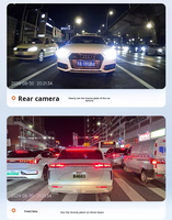 Caméra embarquée 4K pour voiture, caméra embarquée 4 canaux, caméra avant et arrière, boîte noire pour voiture avec WiFi 5G, GPS, vision nocturne