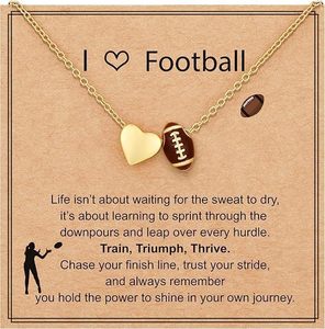 Collar Personalizado de Softbol/Fútbol/Voleibol/Baloncesto para Niñas y Mujeres, Accesorios Deportivos, Joyería, Regalo para Enamorados - Product Image 3