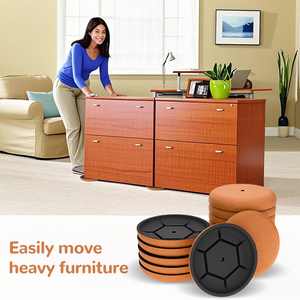 Coussinets mobiles <span class=keywords><strong>de</strong></span> meubles <span class=keywords><strong>en</strong></span> <span class=keywords><strong>feutre</strong></span> réutilisables robustes diapositives ménagères rondes <span class=keywords><strong>pour</strong></span> les sols <span class=keywords><strong>de</strong></span> maison housses <span class=keywords><strong>de</strong></span> <span class=keywords><strong>protection</strong></span> <span class=keywords><strong>de</strong></span> qualité supérieure <span class=keywords><strong>pour</strong></span> meubles - Product Image 3