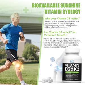 כמוסות רכות של ויטמין D3 ו-<span class=keywords><strong>K2</strong></span>, תמיכה חיסונית, טוהר גבוה, 2 ב-1, תוסף תזונה למבוגרים, <span class=keywords><strong>K2</strong></span> D3 שעברו הנדסה גנטית. - Product Image 5
