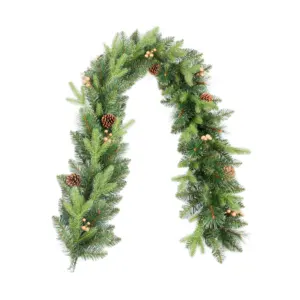 Artificial PE PVC Christmas Accessories Garland Home Decoration Pine Cones Indoor Holiday Wreath