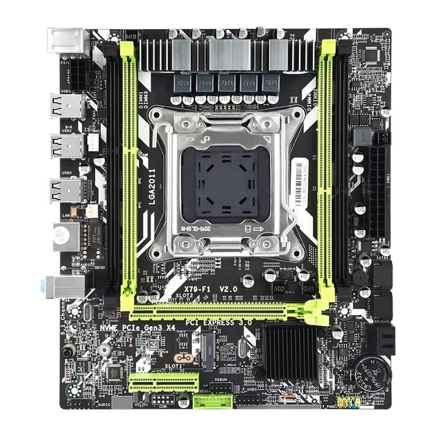 Cheapest X79f1 LGA 2011 ATX USB2.0 SATA 3Gb/s PCI-E NVME M.2 SSD Support REG ECC Memory and Xeon E5 Processor X79 Motherboard