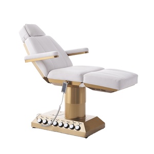 Lit de beauté esthétique de style chinois, portable, avec élévateur électrique, pour salon, avec bac de lavage de cheveux japonais et bac à shampoing pour les pieds - Product Image 1