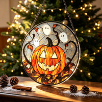 Pendentifs en acrylique en forme de citrouille, best-seller transfrontalier pour Halloween, personnalisation pour événements d'entreprise et décoration de maison et de fêtes