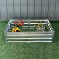 Lit de jardin surélevé en acier galvanisé minimaliste Bords en plastique Couleur de taille personnalisable pour un usage domestique-Fleurs de légumes