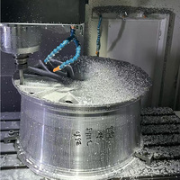 Nouvelles jantes en alliage d'aluminium forgé 2 pièces 6061-T6, finition argent brossé avec lèvre polie, cinq branches 5x44 pour Mercedes et Audi