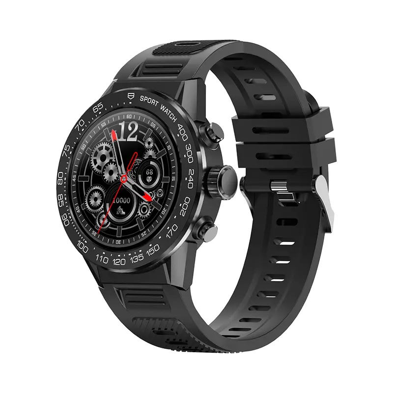 Hot Men Smartwatch V35 with Silicone Strap, 1.32inch Screen 450mAh Battery Capacity BT Call Health Smart Watch