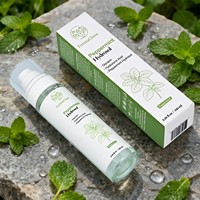 Hydrolat de menthe poivrée fermentée, acide hyaluronique, glycérine, tonique visage rafraîchissant, régulateur de sébum, affinant les pores, hydratant, en spray
